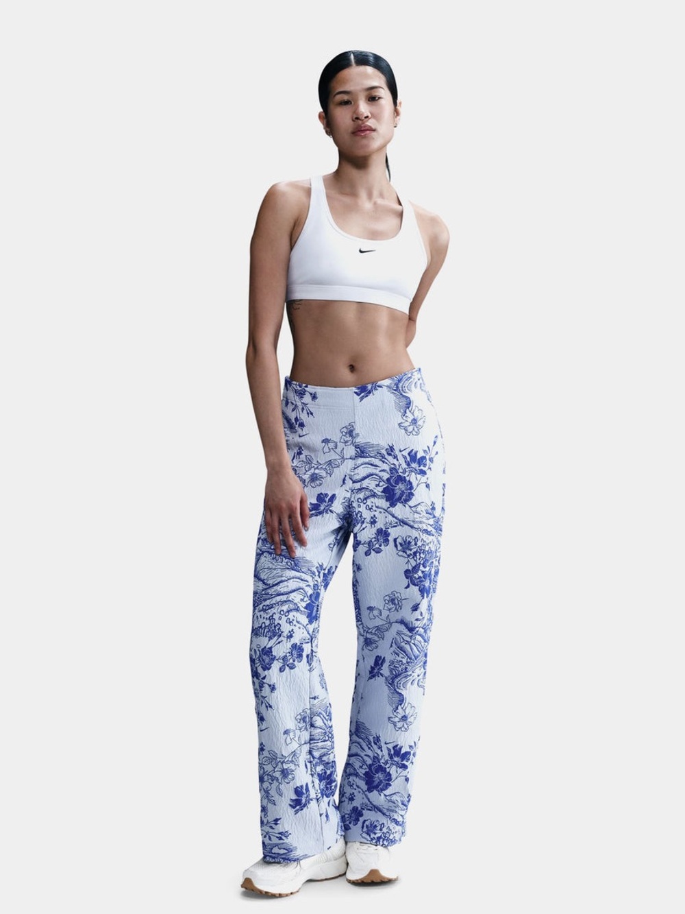 🌀 NIKE JACQUARD TRACKPANTS BLUE WHITE 🐟